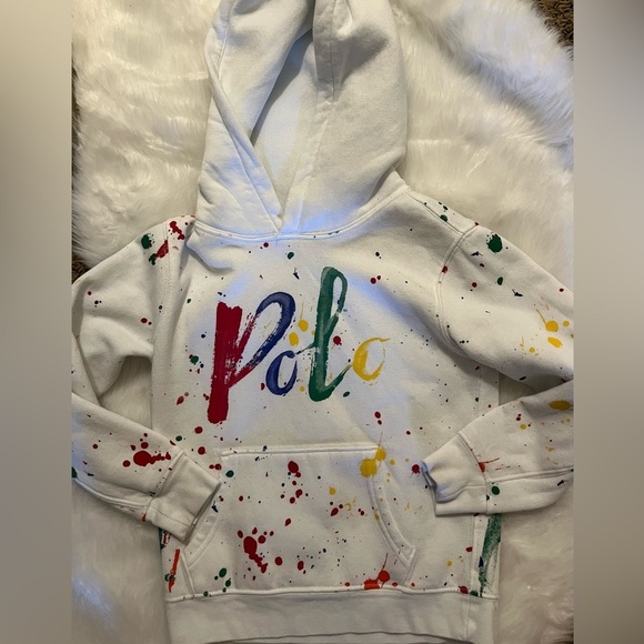 Polo Ralph Lauren Splatter Logo Youth Hoodie - Picture 4 of 6